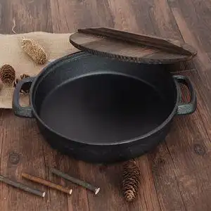 平底锅大号商用60cm铸铁图片