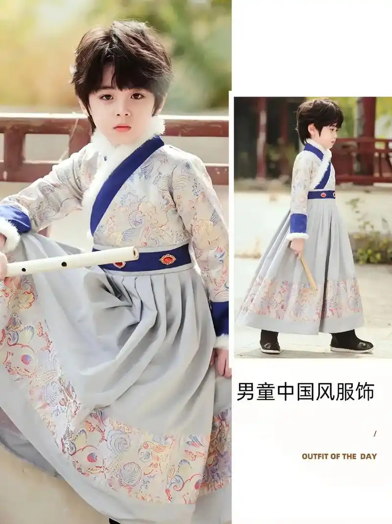 男童新中式复古服饰.儿童古装多款可选!今年冬季,为宝贝穿上汉 - 抖音