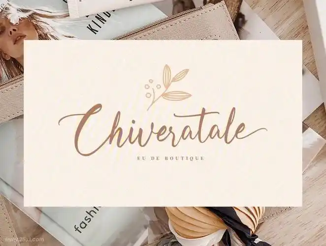 25学堂ins风手写体英文字体