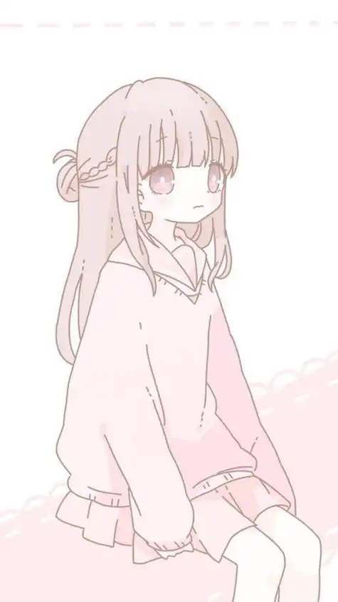 动漫人物女生可爱少女心简笔画