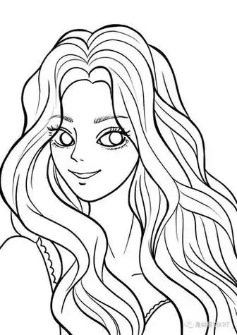 长发公主简笔画 长发公主简笔画简单又漂亮