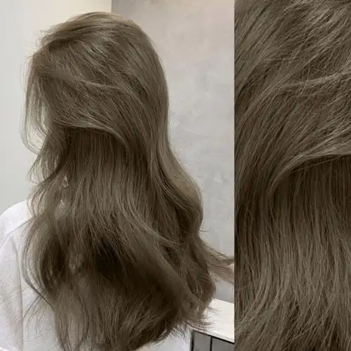 灰棕色染发剂膏免漂2021流行色显白植物纯雾感冷奶茶自己在家染女