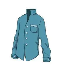 卡通蓝色男士衬衫 卡通