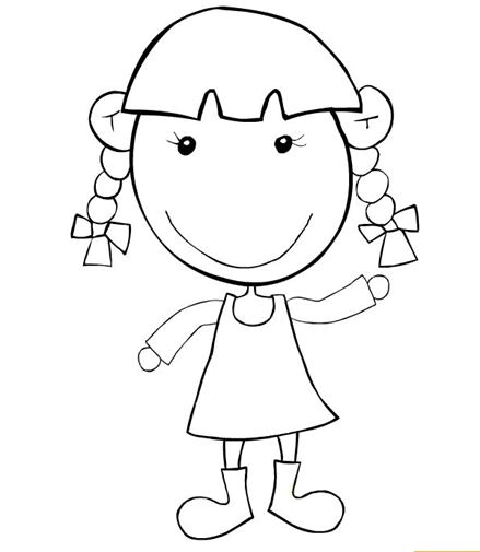 儿童简笔画卡通形象