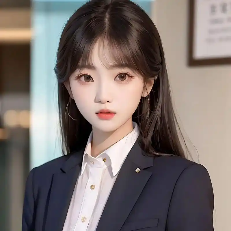 西服风.#女生头像 #甜美女孩 #西服 #可爱头像 #漫画头 - 抖音