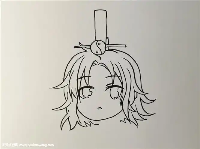 王权富贵简笔画步骤