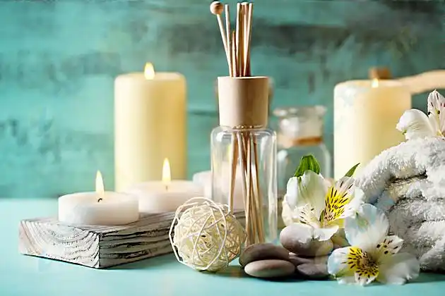 温馨蜡烛物品背景高清图片下载