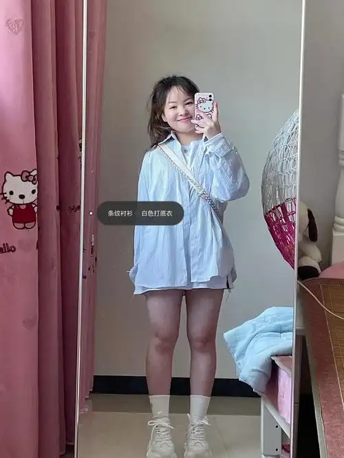 一米五微胖女孩初秋穿搭