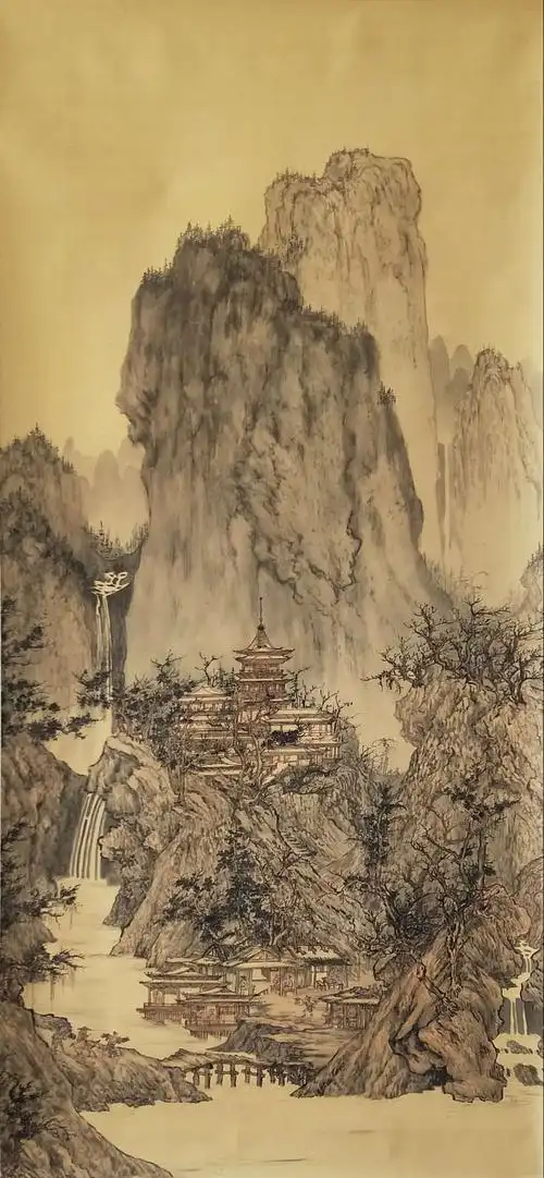 《晴峦萧寺图》