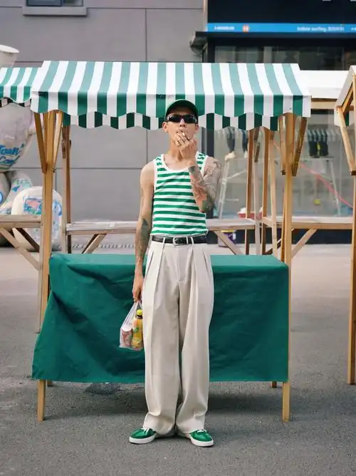 美式复古味朋友却说我把帐篷布穿在了身上