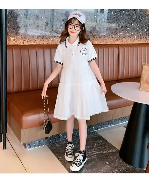 学生10岁中童公主裙儿童裙子夏季女童夏装子洋气网红韩版大童装女孩