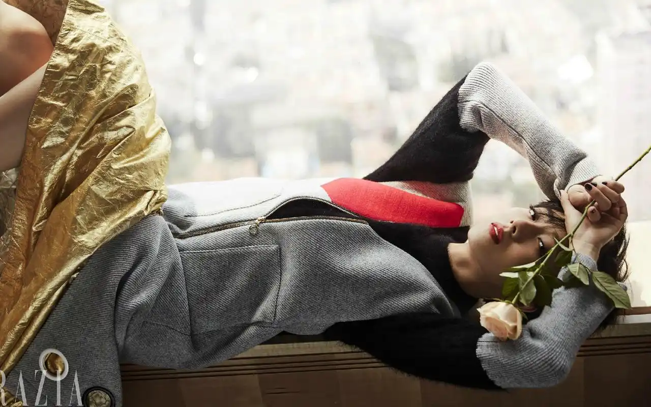 桂纶镁短发时尚炫酷写真图片桌面壁纸