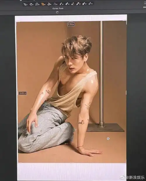 王嘉尔晒18宫格肌肉花絮照##王嘉尔10个月18封