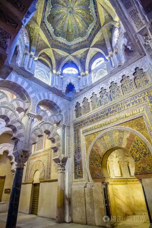 美丽的建筑西班牙科尔多瓦阿拉伯清真寺