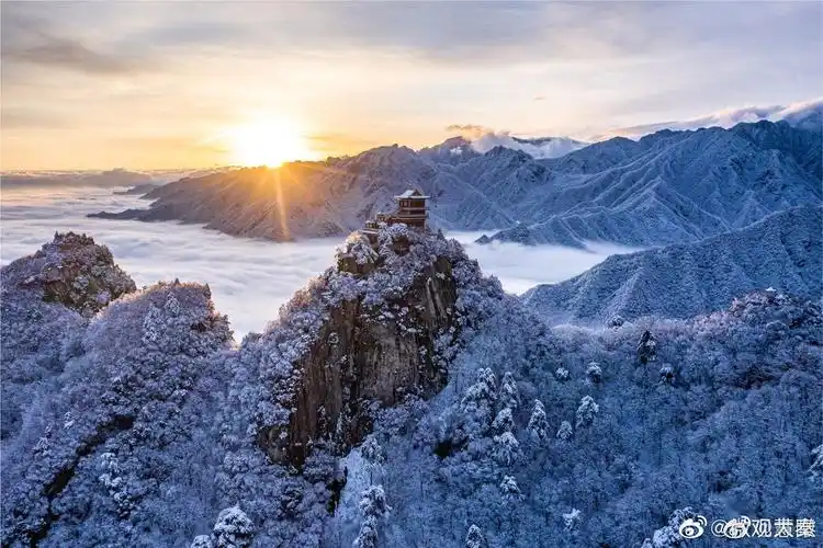 雪后秦岭终南山美如仙境秦岭终南山星轨美如梦幻 - 淘金网