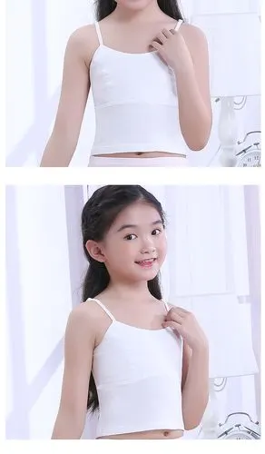 儿童内衣女发育期小背心纯棉女孩抹胸9-12岁文胸内衣小学生薄款吊带