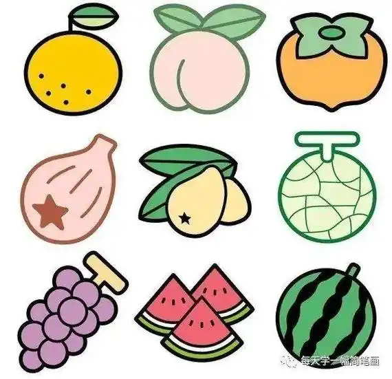 蔬菜水果简笔画 素材收集中97闲暇时陪宝贝画画也是一种幸福 - 抖