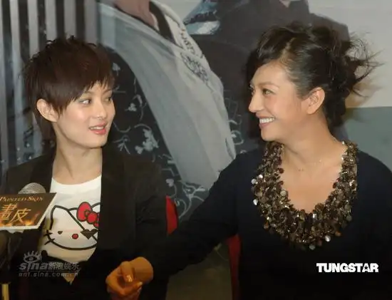 图文画皮上海发布会孙俪赵薇相视而笑