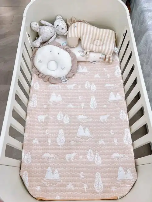 儿童床纱布凉席