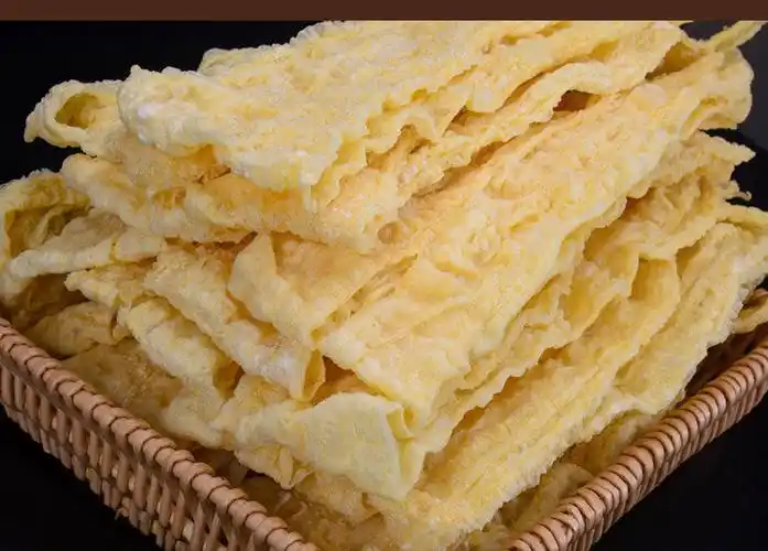 炸腐竹豆皮500克潮汕油炸豆腐皮火锅用螺蛳粉配菜油炸腐竹1斤整条装
