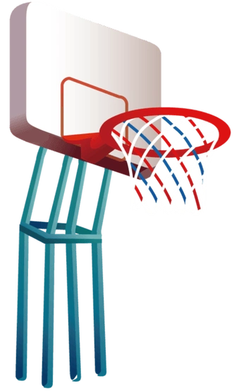 卡通篮球架