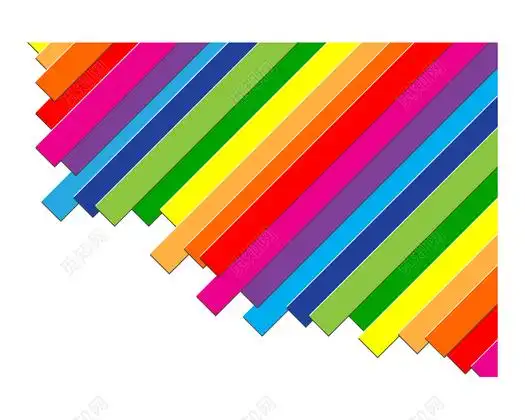 七色彩虹矢量素材