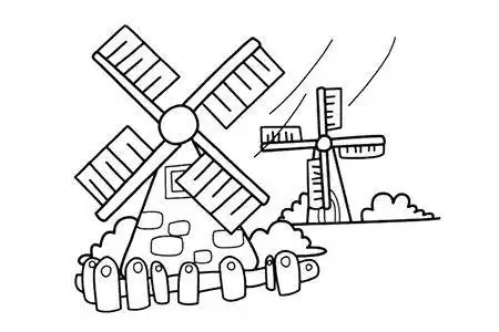 风车简笔画2021-12-268简单的荷兰风车简笔画风车简笔画风车的图画