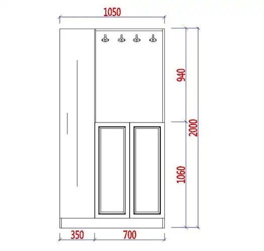 强象创意门口薄鞋柜现代简约多功能衣帽柜简易门厅柜定制n204