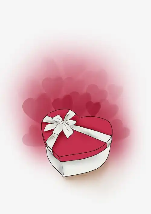 心形礼物盒卡通礼物盒png下载免费下载_高清png图片-90设计网