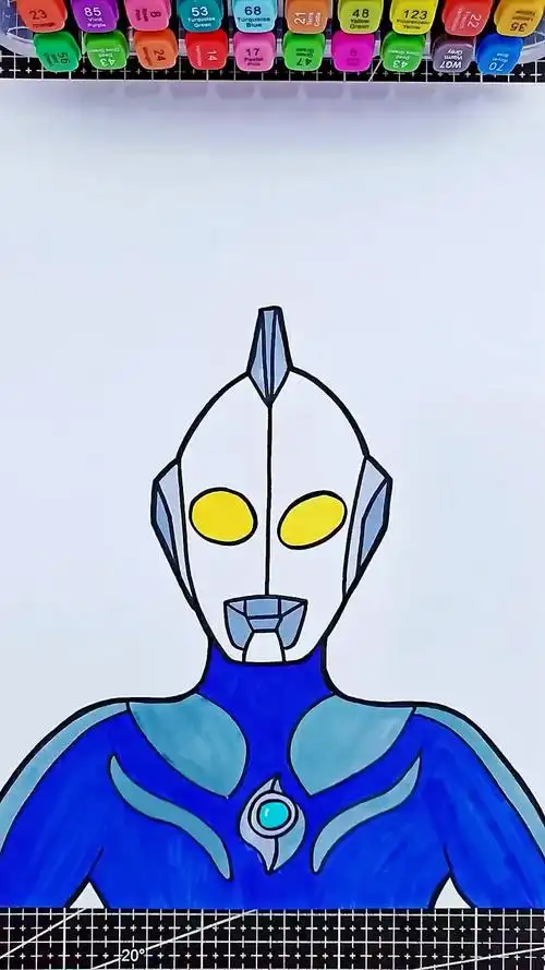 教你用笔画奥特曼