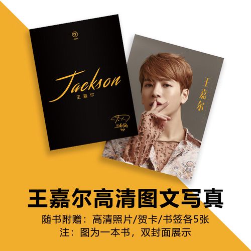 全新写真集周边专辑签名海报明信片手环徽章礼物 全新单本写真 王嘉尔