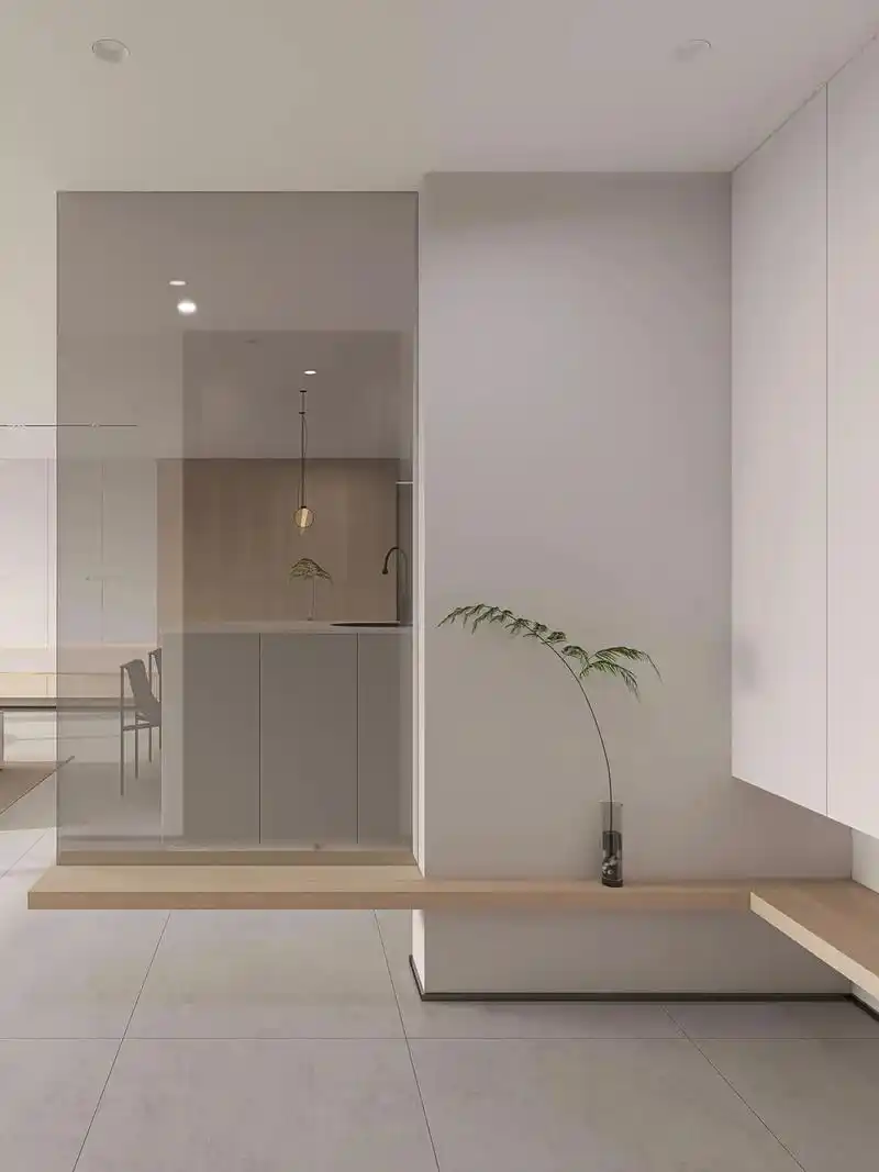 这种功能丰富颜值又高的独立玄关,很难不心动啊! #玄关设计  - 抖音