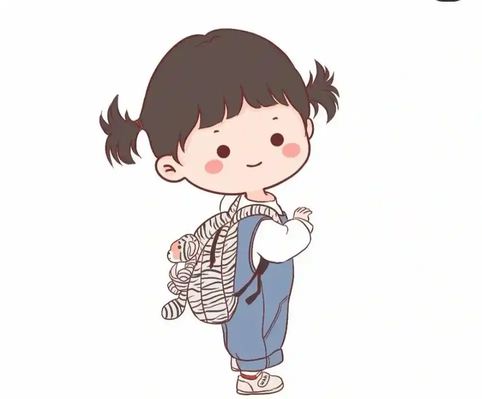 小女孩的卡通头像萌萌的 - 抖音