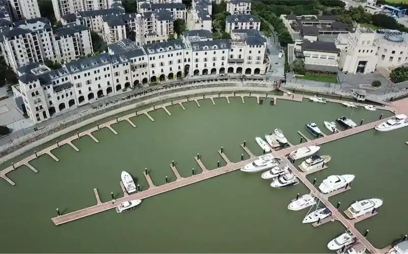 无人机航拍广州南沙游艇会,也是美人鱼电影的取景地,周末度假好去处