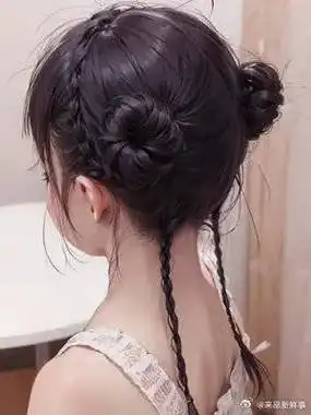 好可爱的丸子头呀!过年亲戚见了都夸女儿好看!#儿童编发 #扎发教程