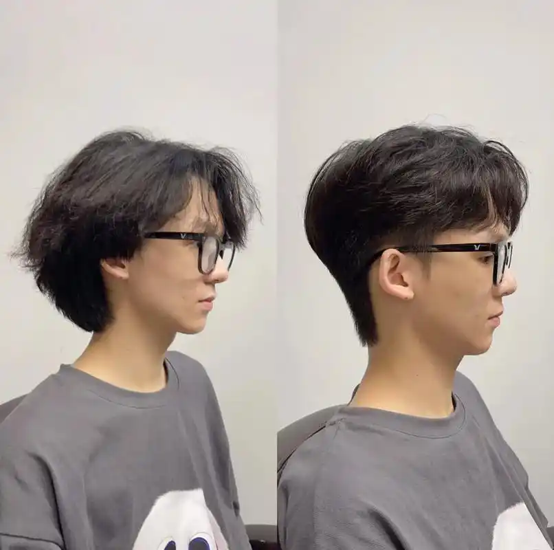 2022男士韩式三七微分.学生也可以做的韩式三七微分发型   - 抖音