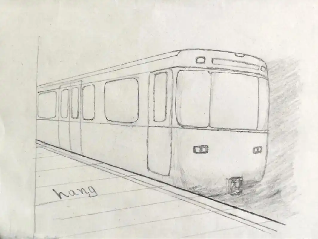 地铁简笔画 地铁简笔画