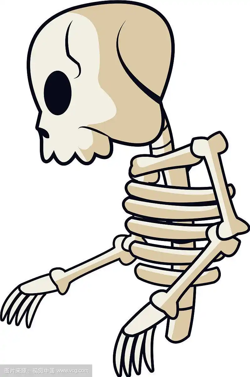 卡通骷髅骨神秘童话