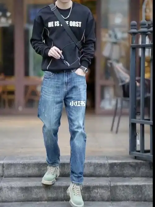 笔记灵感  #男士穿搭  #修身显瘦牛仔裤推荐  #每日穿搭  #显瘦牛仔