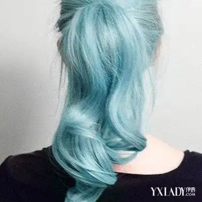 藏青色头发图片欣赏5大染发护理秘诀要记牢