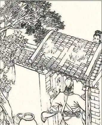 民间故事账房先生受寡妇恩惠夜里翻墙偷看惊得双腿直哆嗦