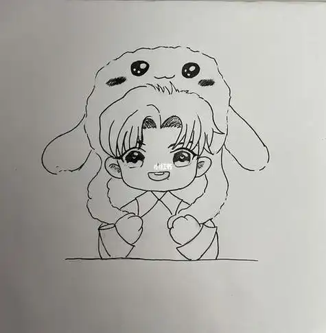 q版肖战简笔画●肖战q版萌图简笔画●肖战q版人物萌图简笔画●简笔画