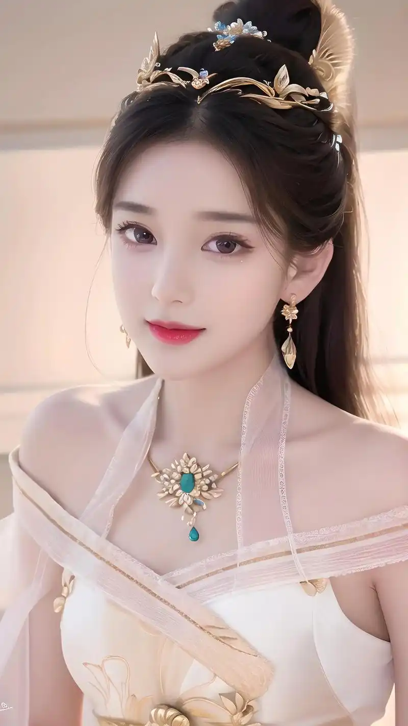 在古风美女图片中,我们仿佛穿越回了古代的华丽时光.