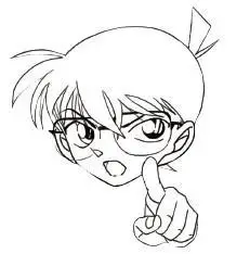 怎么画柯南简笔画铅笔画学画名侦探柯南的简笔画学画名侦探柯南的简笔