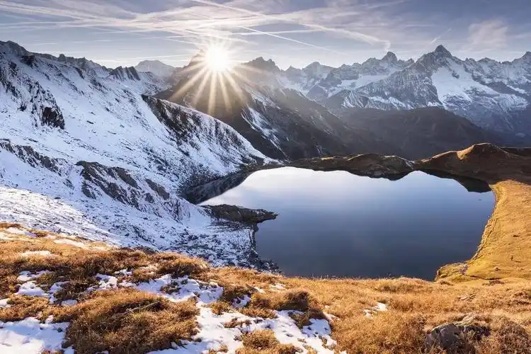 秋天唯美风景梯田壁纸高清图片护眼(3440x1440) - 4k风景高清壁纸