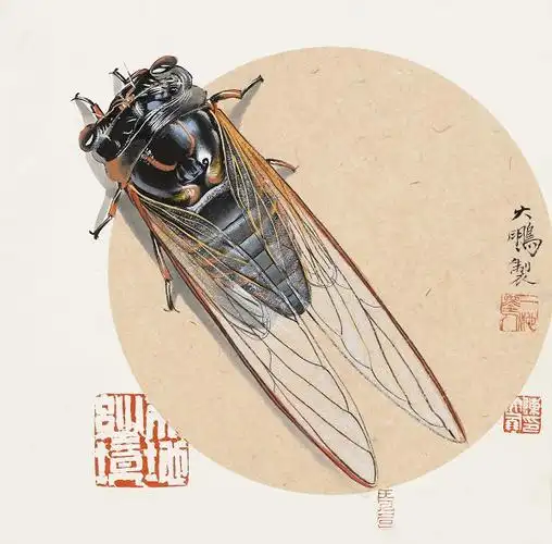 陈大鹏画蝉丨中国画蝉第一人涉笔成趣跃然纸上