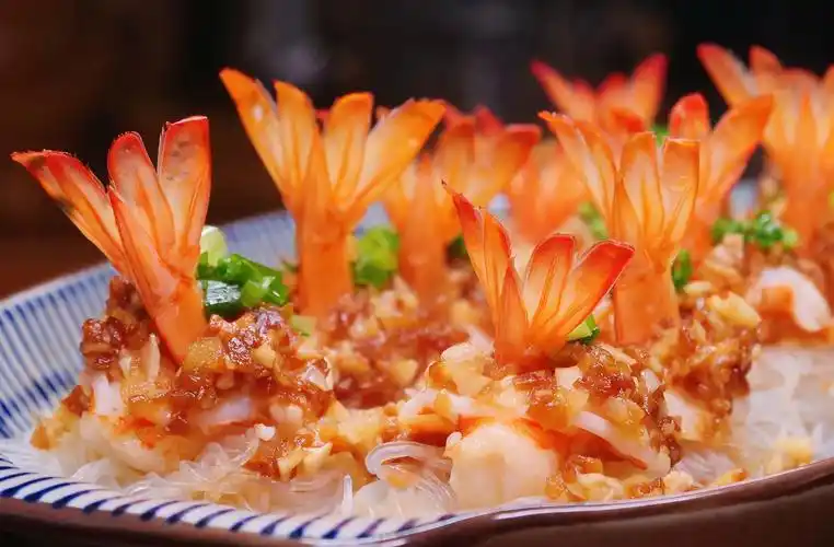 年夜饭巨有年味7515花开富贵96蒜蓉粉丝虾08