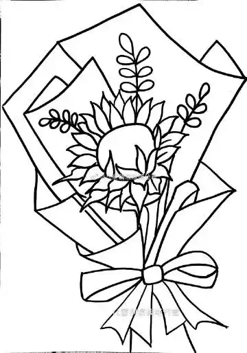 艺术之佳作:       马克笔手绘手捧花过程图