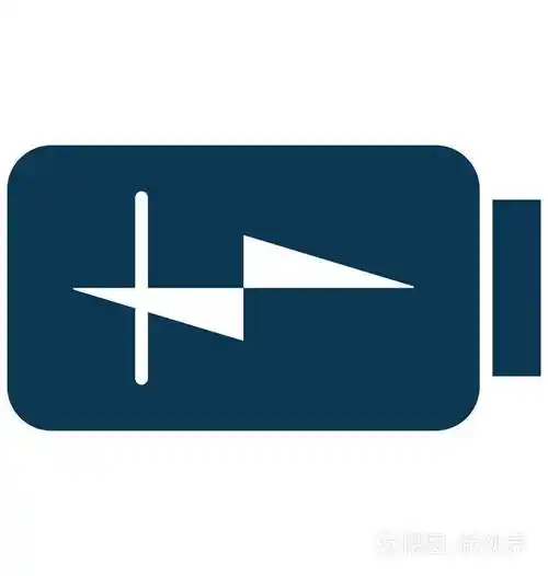 电池充电标志符号矢量图标可编辑