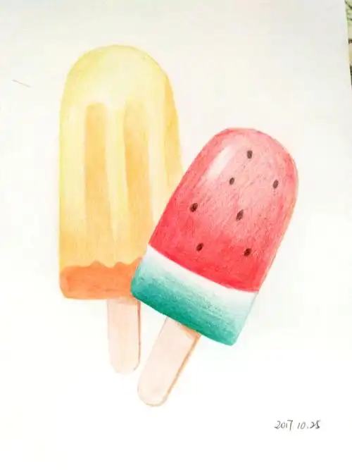 彩铅冰棒
